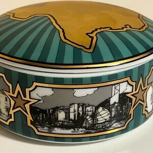 Tiffany & Co. Green and Gold Decorative Box